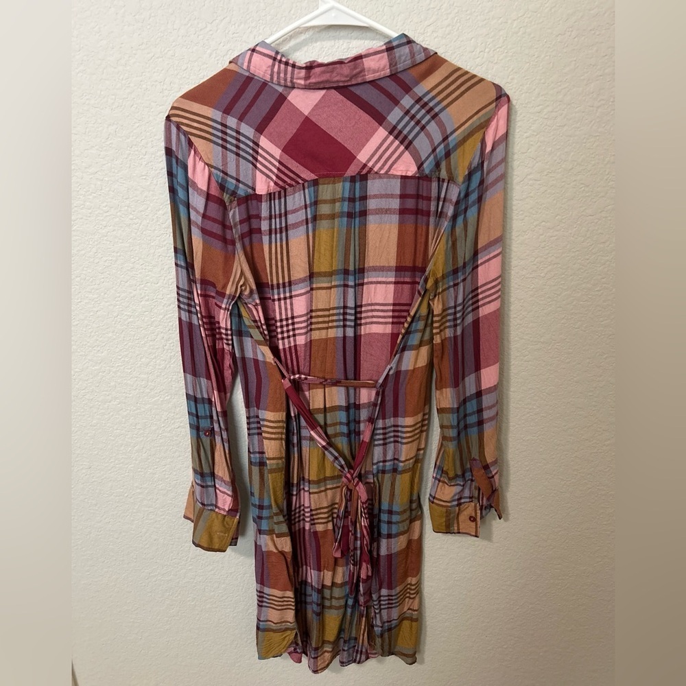 Motherhood Women's Plaid Long Sleeve Dress - Size M EUC - Picture 4 of 5